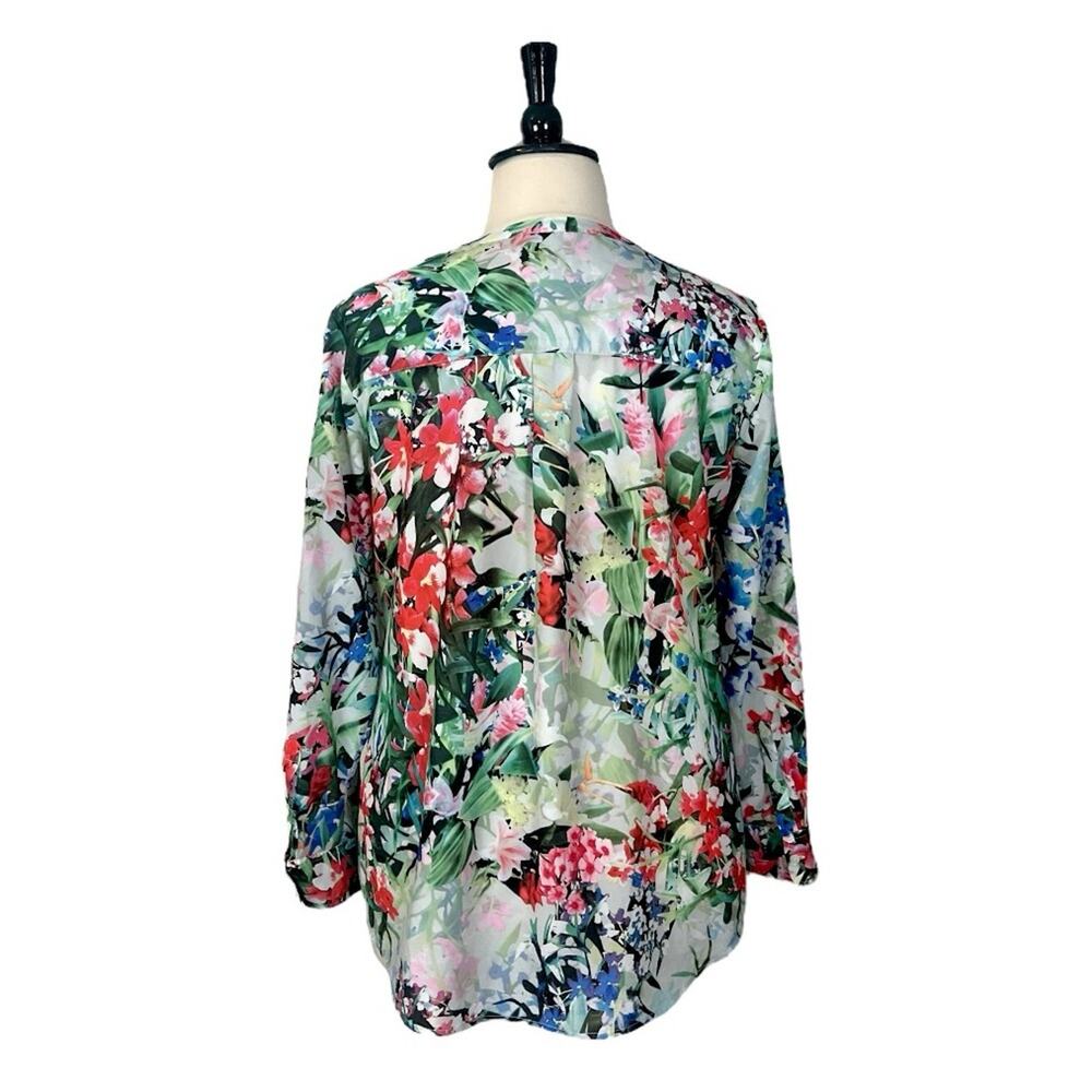 Talbots Plus Top Popover Split Button Neck Tunic … - image 4